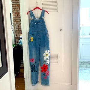 Misslook - XL overalls with flowers.